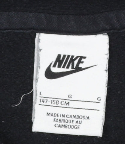 Boys UK Size L Nike Black Pullover Hoodie