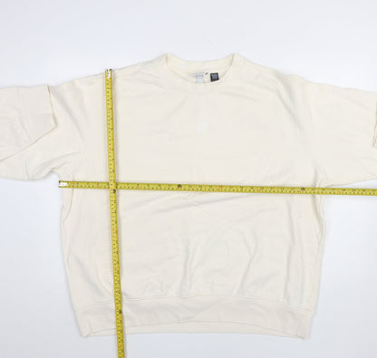 Mens UK Size 2XL H&M Ivory Pullover Sweatshirt