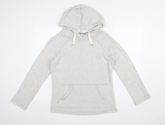 Womens UK Size 8 One Earth Grey Pullover Hoodie