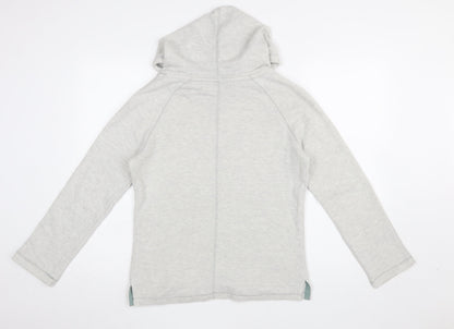 Womens UK Size 8 One Earth Grey Pullover Hoodie