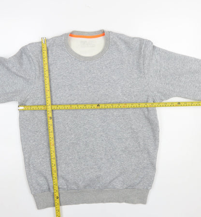 Mens UK Size L Blue Star Grey Pullover Sweatshirt