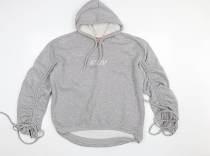 Womens UK Size 8 Misspap Grey Pullover Hoodie