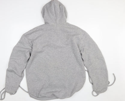 Womens UK Size 8 Misspap Grey Pullover Hoodie