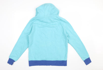 Mens UK Size M Stonewashed North Devon Clothing Co Blue Pullover Hoodie