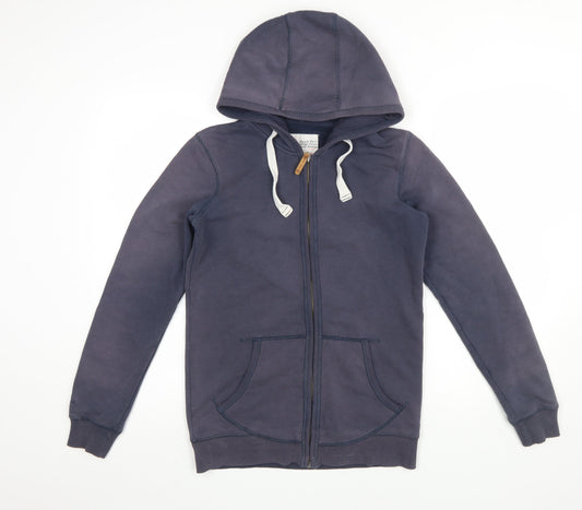 Mens UK Size M Fat Face Blue Full Zip Hoodie