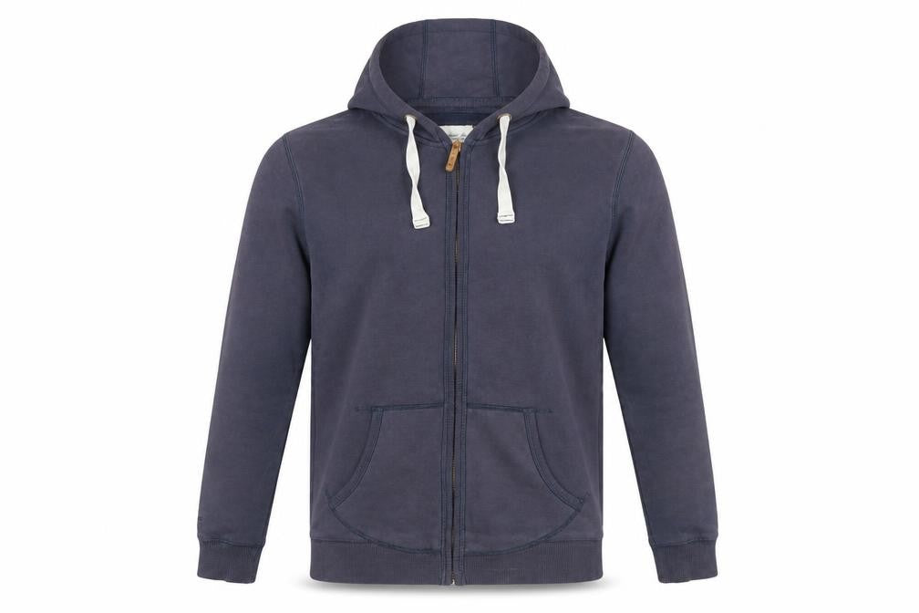 FatFace Men's Blue Full Zip Hoodie Size M Cotton Blend
