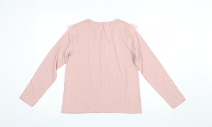 Girls UK Size 14 Years Vertbaudet Pink Pullover T-Shirt