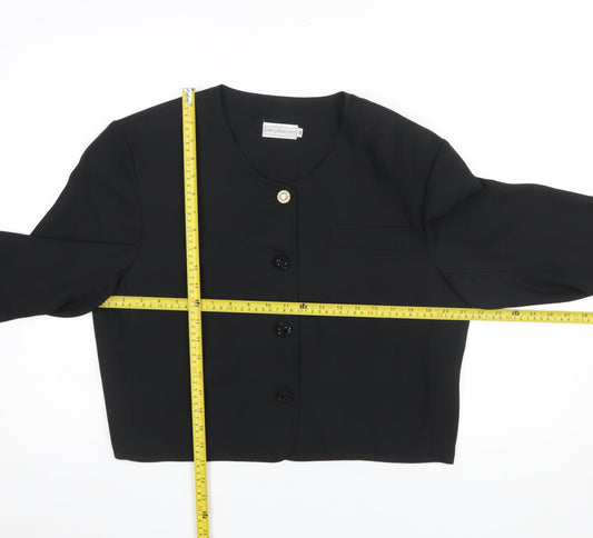 Womens UK Size 16 Barry Sherrard Regular Black Suit Jacket
