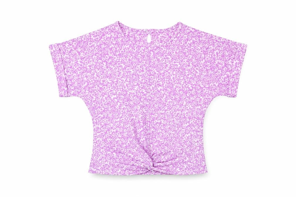 Womens UK Size 3/4 Years (approx UK 4) Dunnes Stores Purple Basic T-Shirt