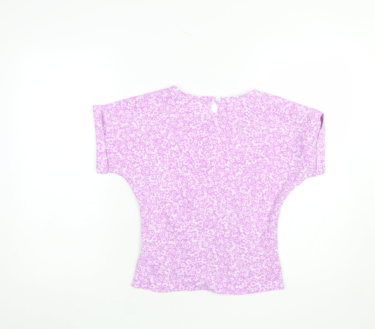 Womens UK Size 3/4 Years (approx UK 4) Dunnes Stores Purple Basic T-Shirt