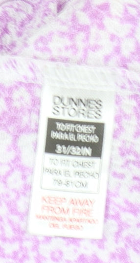 Womens UK Size 3/4 Years (approx UK 4) Dunnes Stores Purple Basic T-Shirt