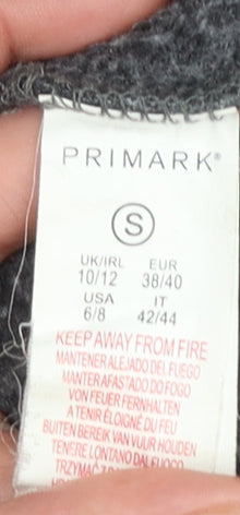 Womens UK Size 10/12 Primark Grey Pullover Sweatshirt