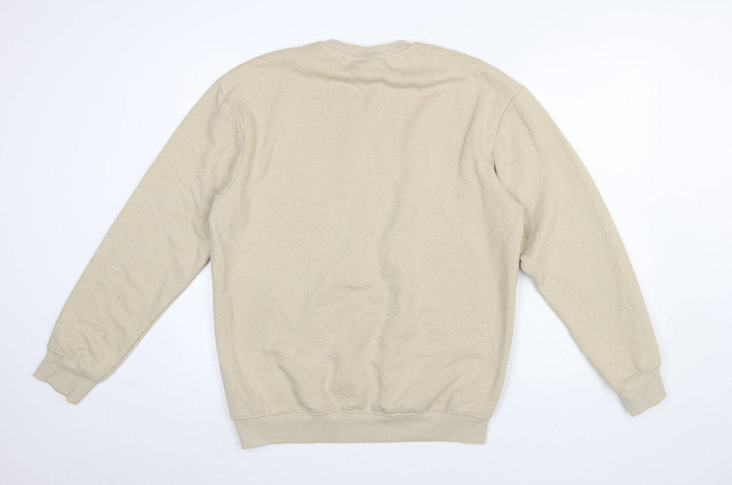Mens UK Size S H&M Beige Pullover Sweatshirt