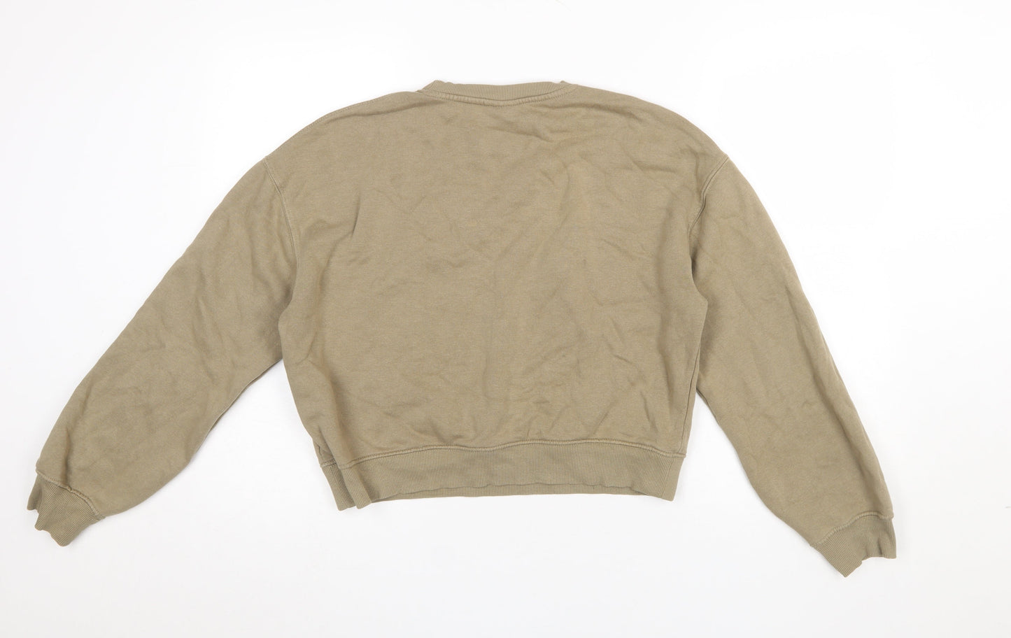 Womens UK Size S Pull & Bear Beige Pullover Sweatshirt