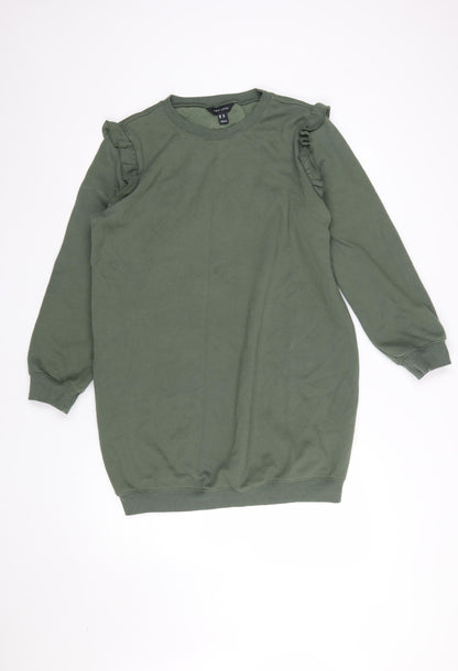 Womens UK Size 12 New Look Green Pullover Sweatshirt