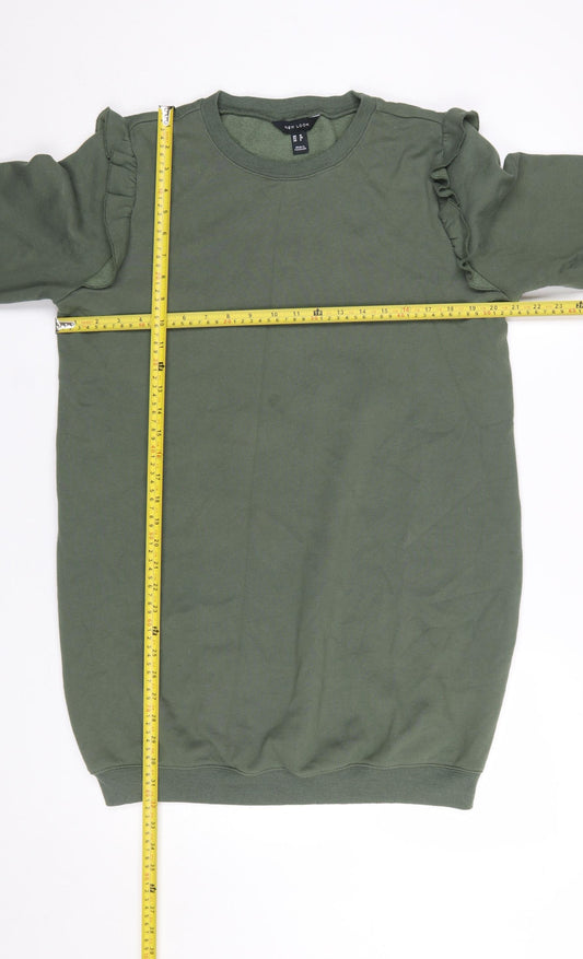 Womens UK Size 12 New Look Green Pullover Sweatshirt