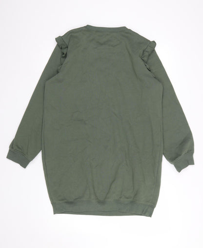 Womens UK Size 12 New Look Green Pullover Sweatshirt