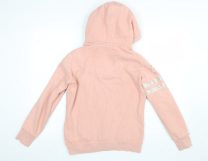 Womens UK Size 10 Superdry Pink Pullover Hoodie