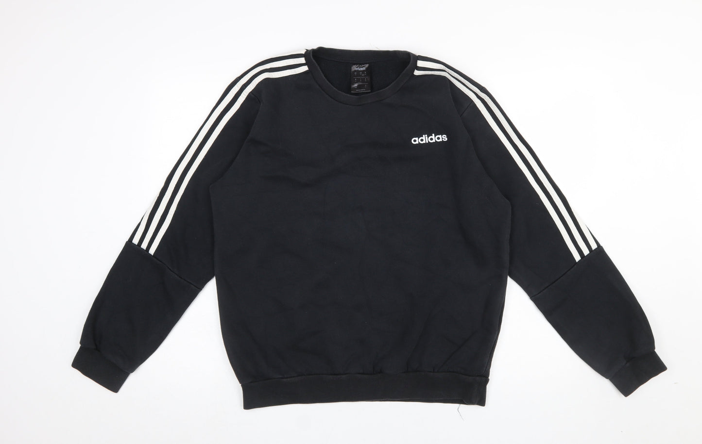 Mens UK Size M adidas Black Pullover Sweatshirt