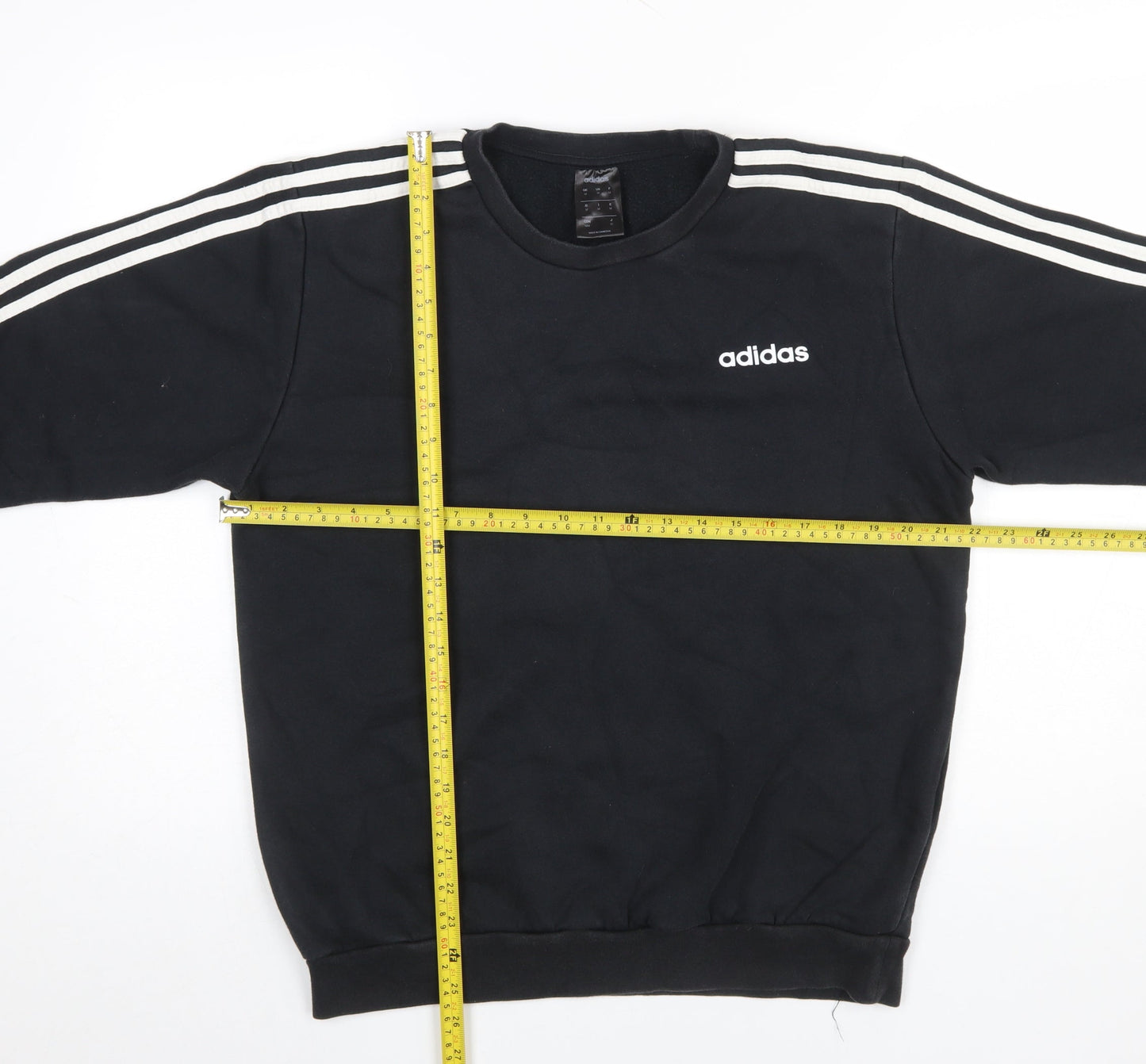 Mens UK Size M adidas Black Pullover Sweatshirt