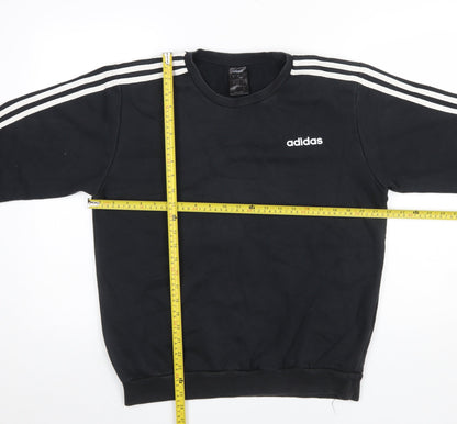 Mens UK Size M adidas Black Pullover Sweatshirt