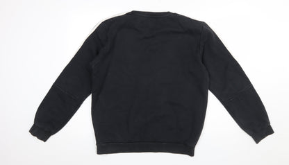 Mens UK Size M adidas Black Pullover Sweatshirt