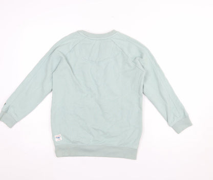 FatFace Boys Green Pullover Sweatshirt 10-11 Years Graphic Print