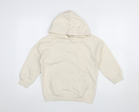 Girls UK Size 8-9 Years Marks and Spencer Ivory Pullover Hoodie