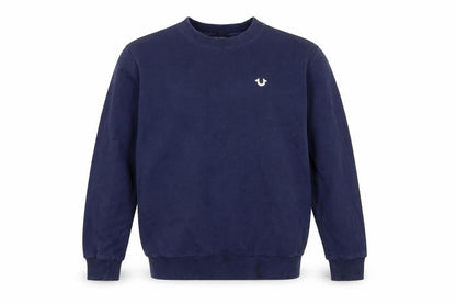 Mens UK Size S True Religion Blue Pullover Sweatshirt