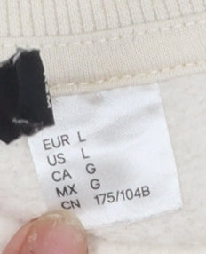 Womens UK Size L H&M Beige Pullover Sweatshirt