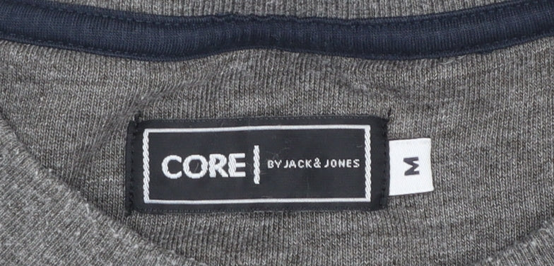 Mens UK Size M JACK & JONES Grey Pullover Sweatshirt