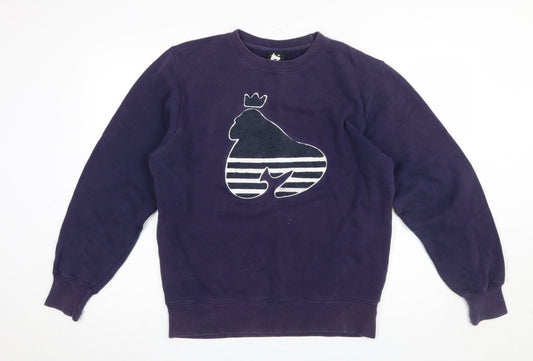 Mens UK Size M Money Purple Pullover Sweatshirt
