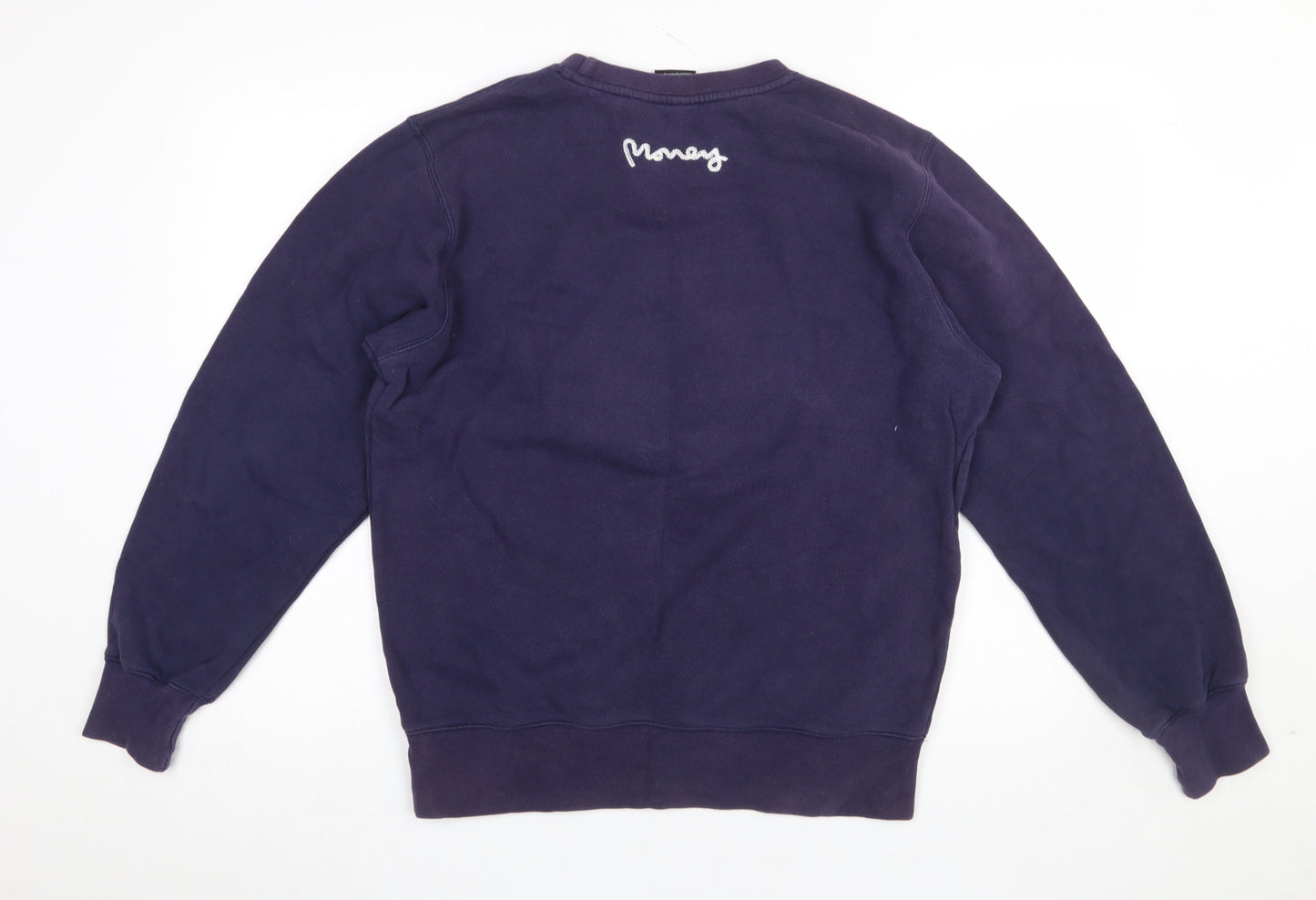 Mens UK Size M Money Purple Pullover Sweatshirt