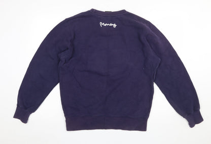 Mens UK Size M Money Purple Pullover Sweatshirt