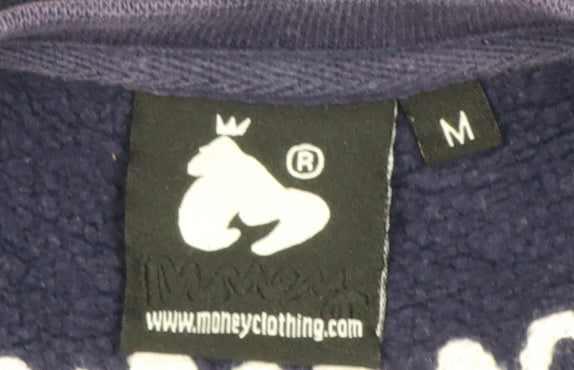 Mens UK Size M Money Purple Pullover Sweatshirt