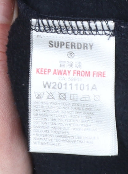Womens UK Size 14 Superdry Blue Pullover Sweatshirt