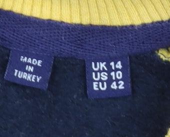 Womens UK Size 14 Superdry Blue Pullover Sweatshirt