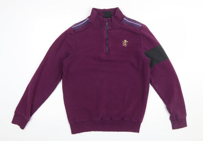 Mens UK Size S Avec Purple Pullover Sweatshirt