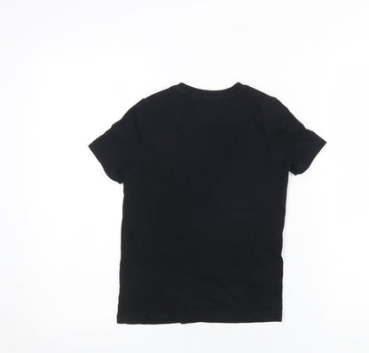 Girls UK Size 5-6 Years Mojang Black Basic T-Shirt