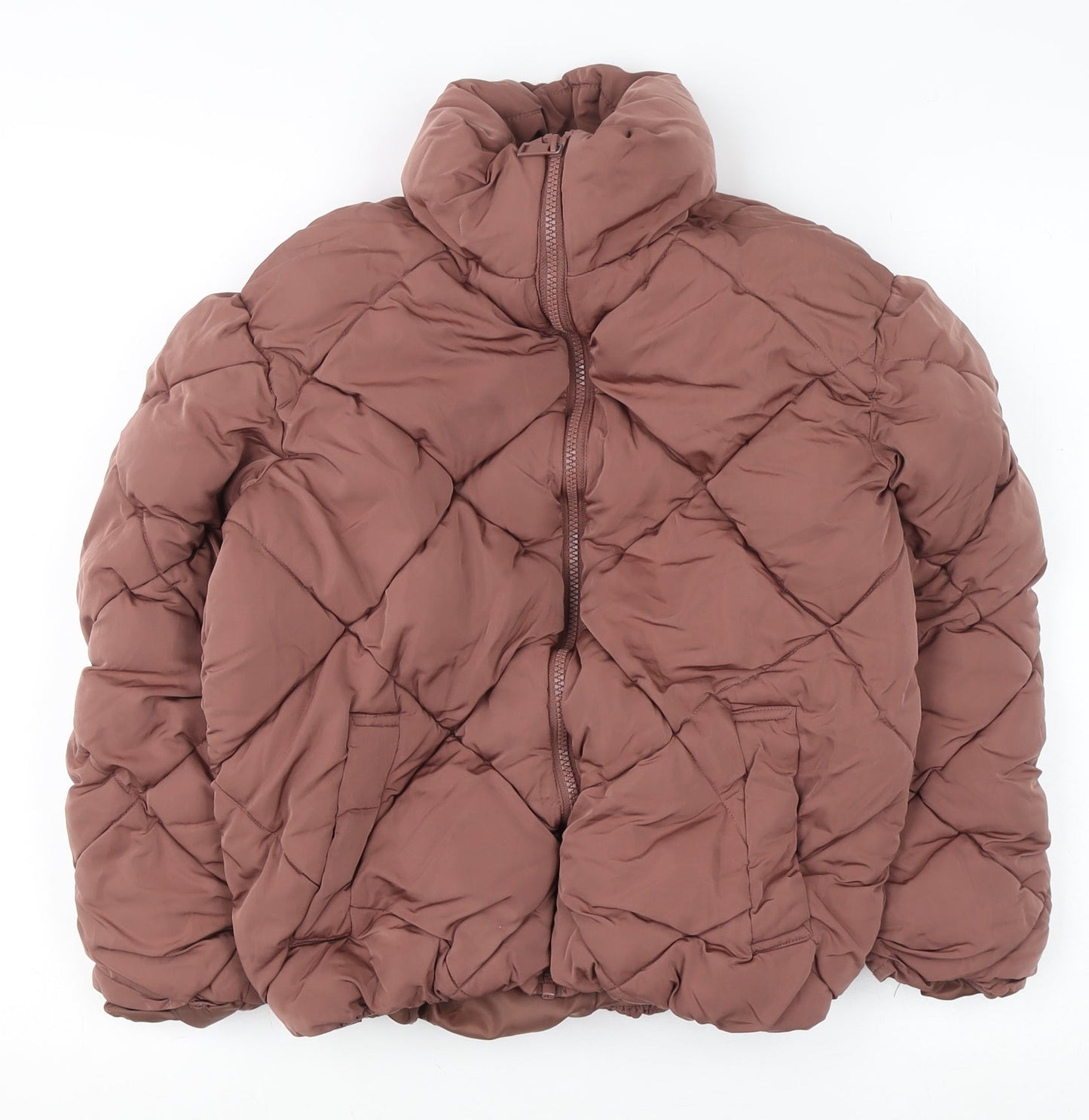 Girls UK Size 8 Years New Look Brown Puffer Jacket