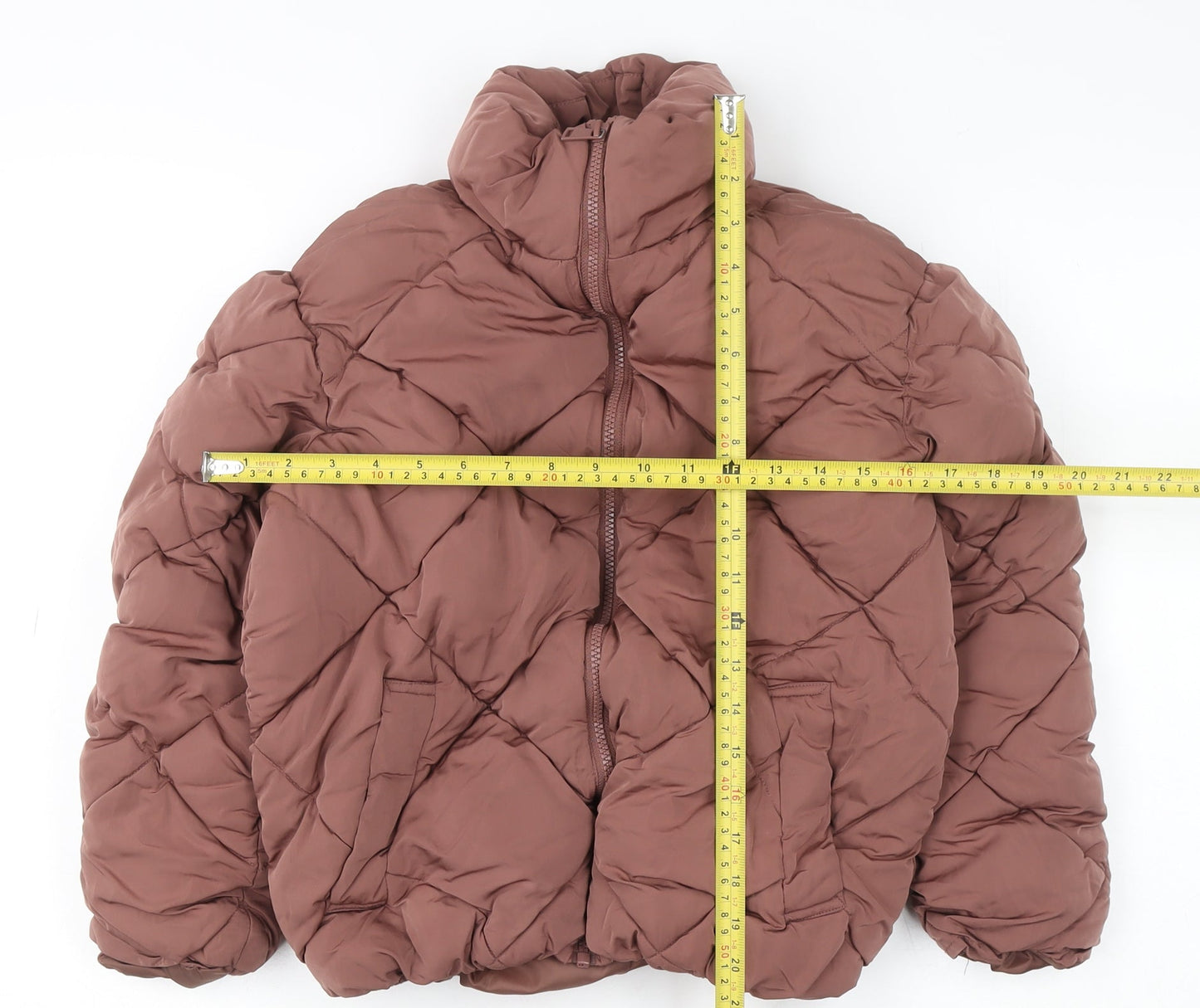 Girls UK Size 8 Years New Look Brown Puffer Jacket