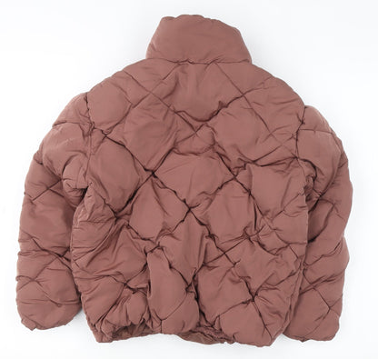 Girls UK Size 8 Years New Look Brown Puffer Jacket