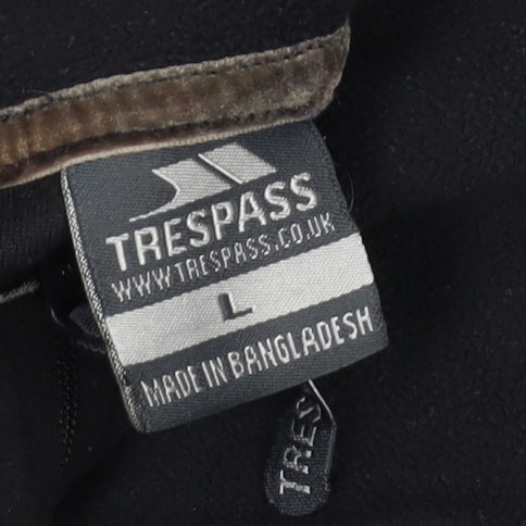 Mens UK Size L Trespass Black Pullover Sweatshirt