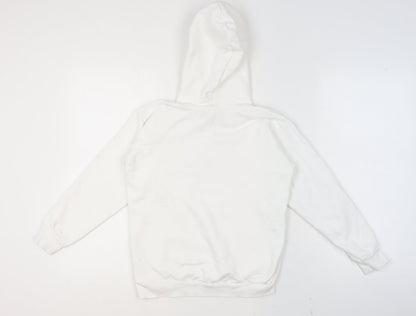 Girls UK Size 10 Years Diesel White Pullover Hoodie