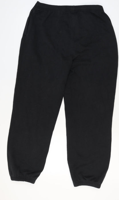 Mens UK Size L Reebok Regular Fit Sweatpants Black Trousers