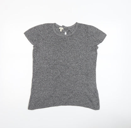 Womens UK Size S Talbots Grey Jersey T-Shirt