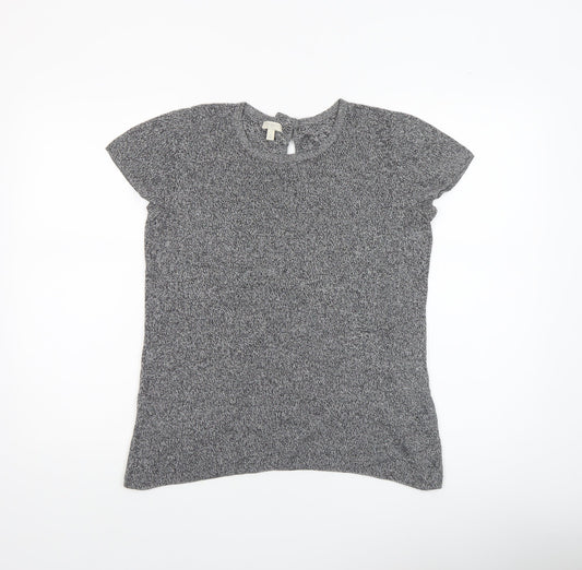 Womens UK Size S Talbots Grey Jersey T-Shirt