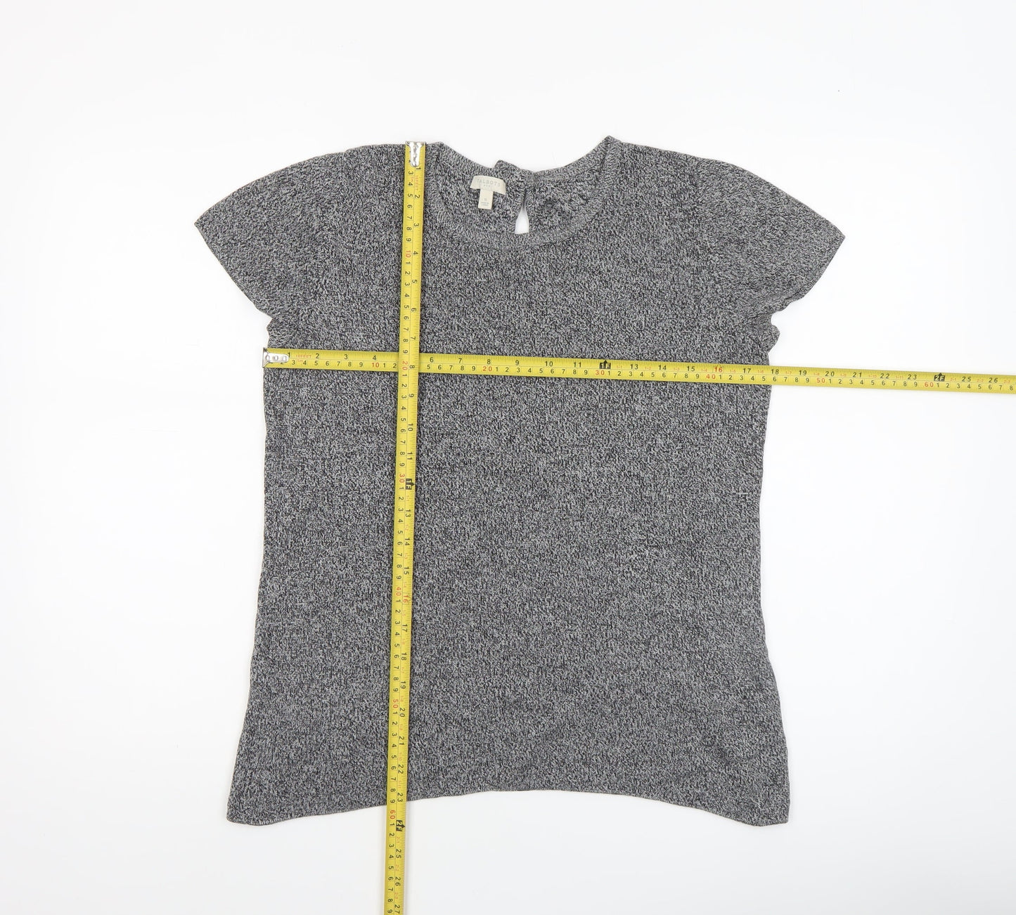 Womens UK Size S Talbots Grey Jersey T-Shirt