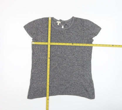 Womens UK Size S Talbots Grey Jersey T-Shirt