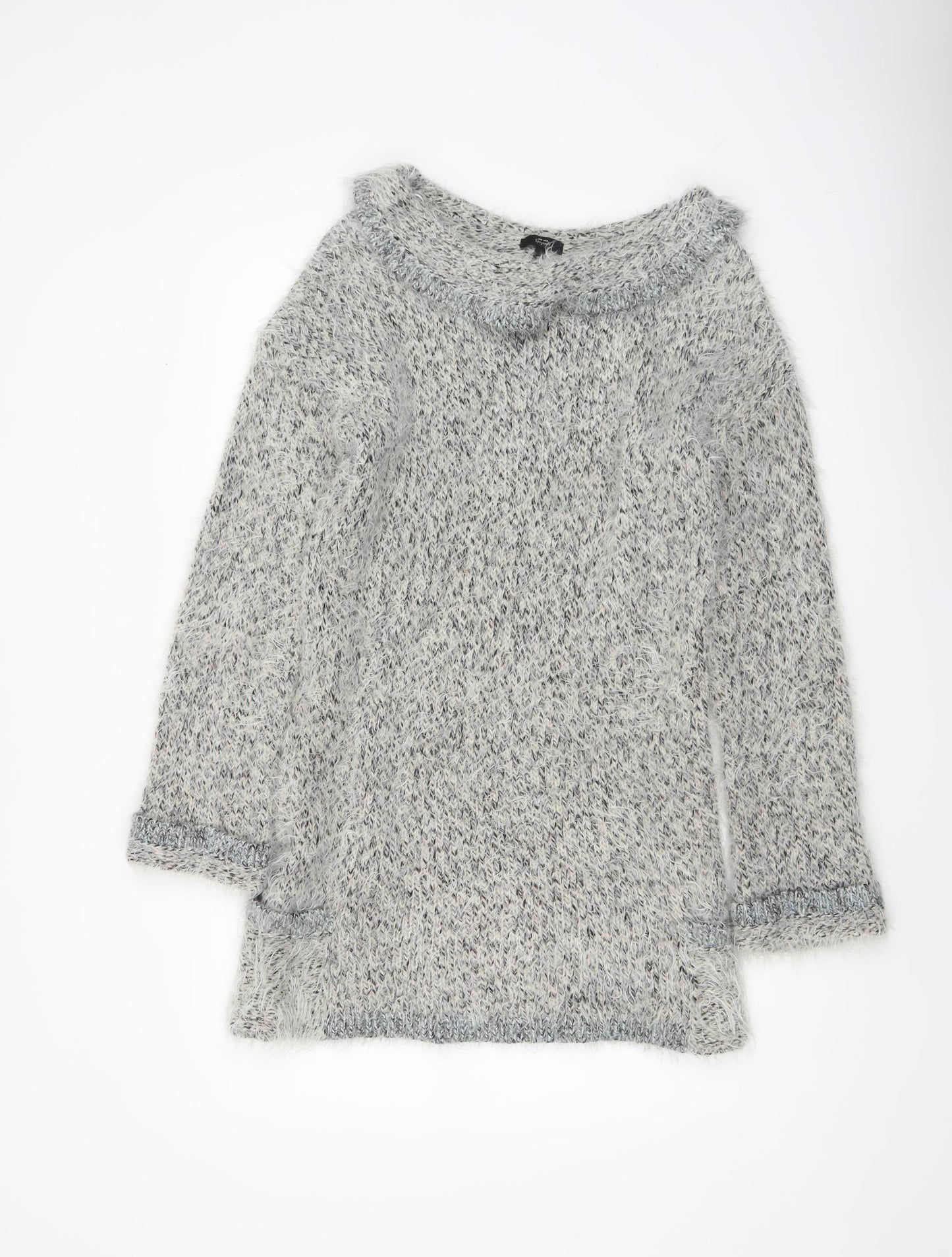 Womens UK Size M Marks and Spencer Grey Pullover Jumper